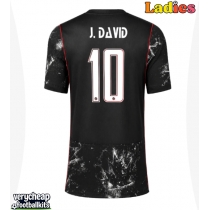 Canada Jonathan David #10 Replica Away Shirt Ladies World Cup 2026 Short Sleeve